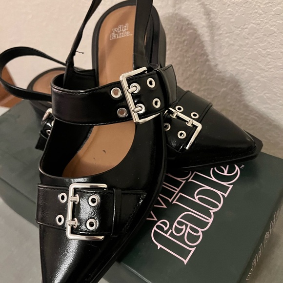 wild fable Shoes - Wild Fable Black Strappy Heels
